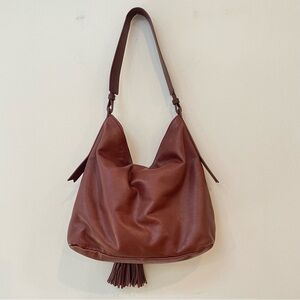 Margot Rich Brown Leather Hobo Bag